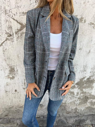 Dana™ | Blazer Invernale a Quadri per Donna Elegante