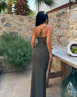 Olive Mirage Dress