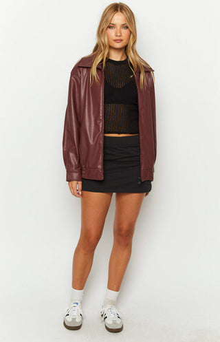 Nila | Bomber jacket bordeaux