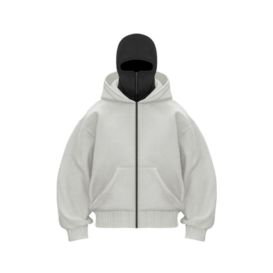 Gio | Balaclava | Sweat-shirt à capuche avec fermeture éclair intégrale