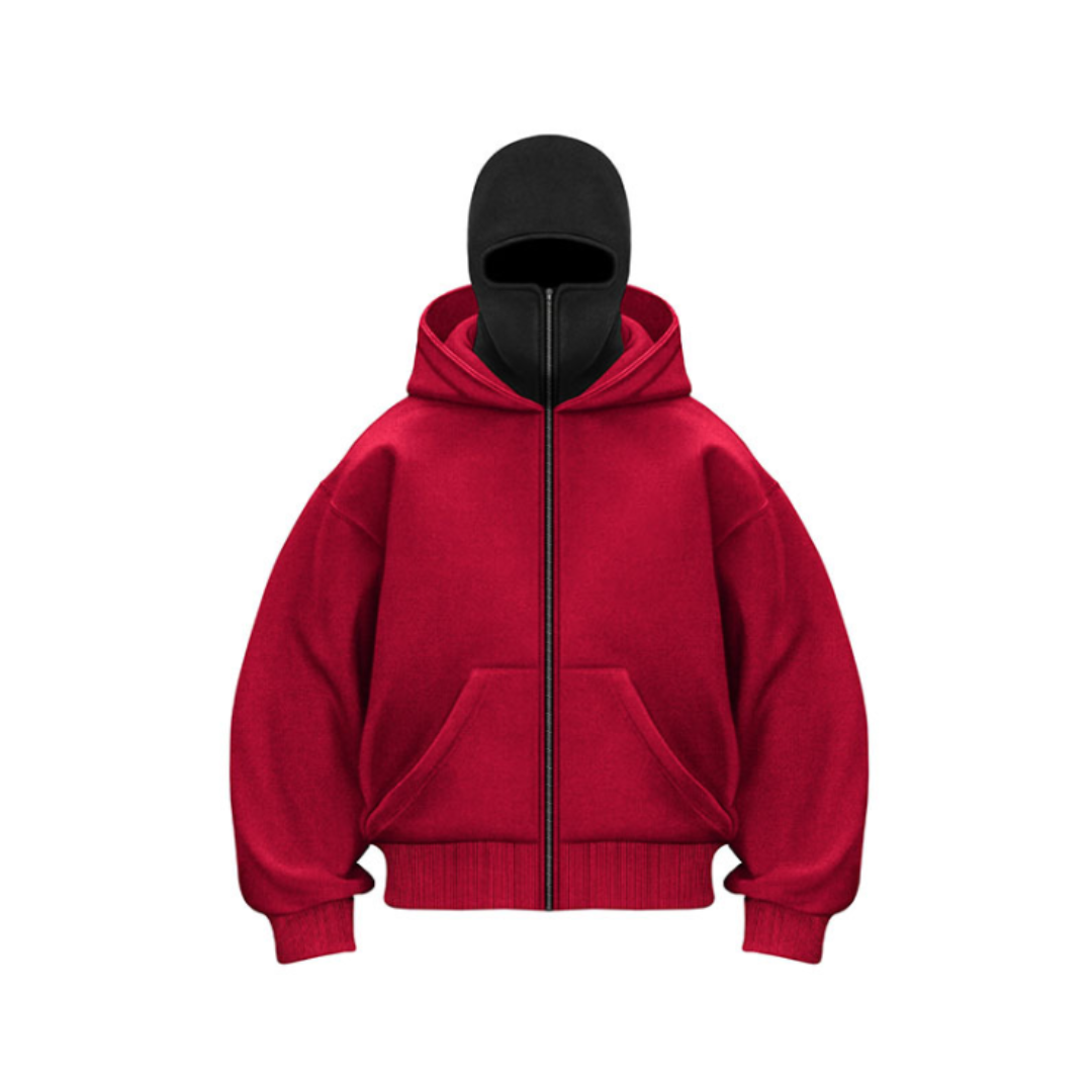 Gio | Balaclava | Sweat-shirt à capuche avec fermeture éclair intégrale
