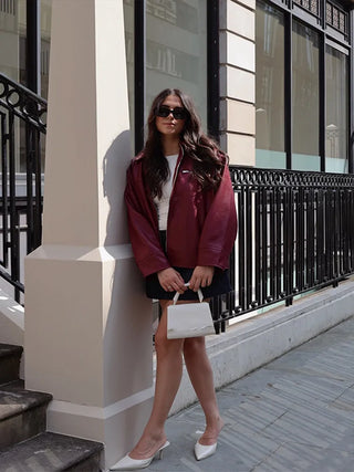 Miliana | Giacca bomber Burgundy