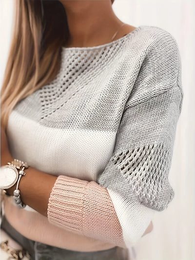 SOPHIE™ | Pull en Maille Découpé